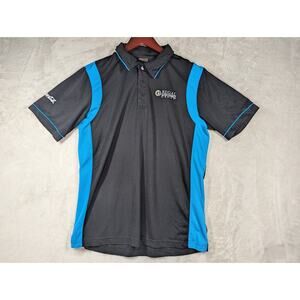 Regal Entertainment Group Employee Polo Blue/Black Uniform Shirt Size M/L